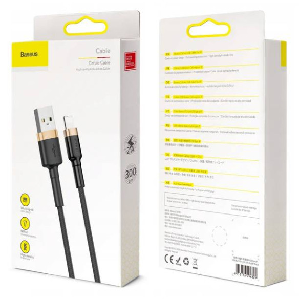 Baseus Cafule Cable | Kabel USB - Lightning do Apple iPhone iPad 2A 3m