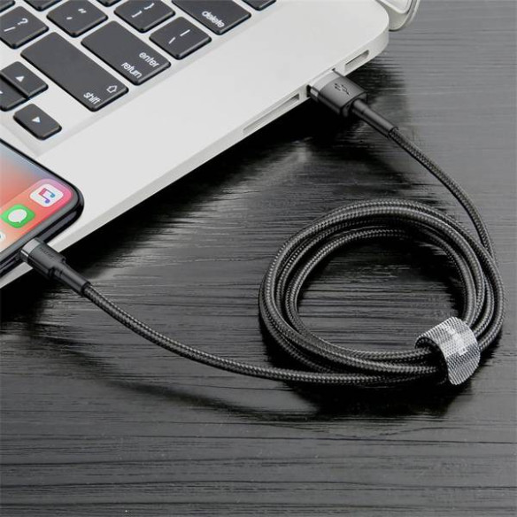Baseus Cafule Cable | Mocny kabel USB - Lightning do iPhone 6 7 8 X 2.4A 1m 