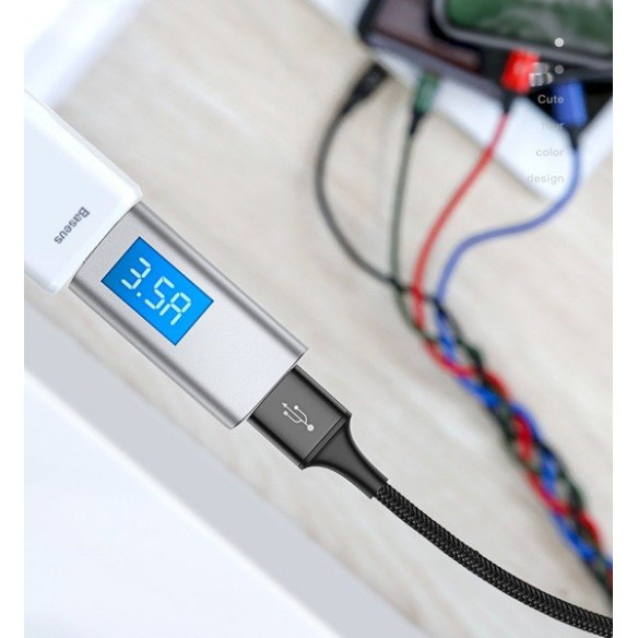 Baseus Fast 4-in-1 | Mocny kabel 4w1 USB - Lightning (iPhone) + Micro + 2x Type-C 3.5A 1.2m 