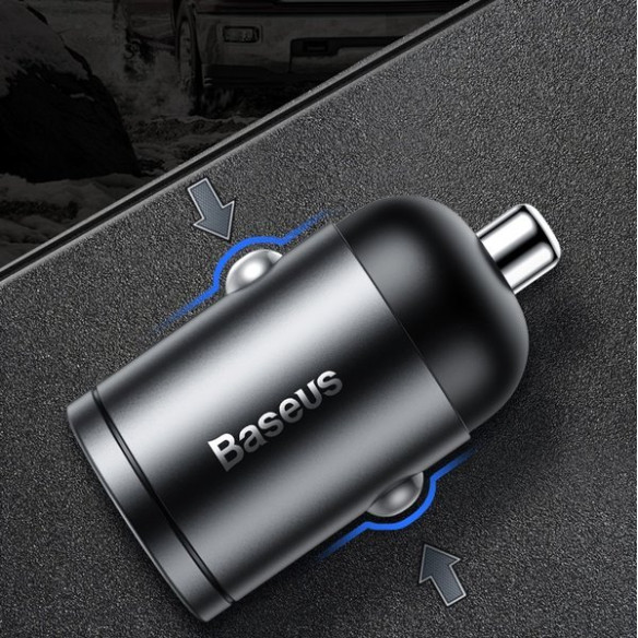 Baseus Tiny Star | Ładowarka samochodowa USB-C Type-C Power Delivery 3.0 Quick Charge 4.0+ 30W