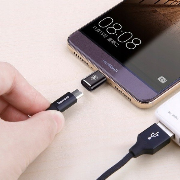 Baseus Mini conventer | Mini adapter przejściówka z Micro USB na USB-C 