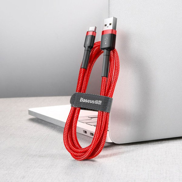 Baseus Cafule Cable | Kabel nylonowy USB USB-C Type-C Quick Charge 3.0 2A 200cm