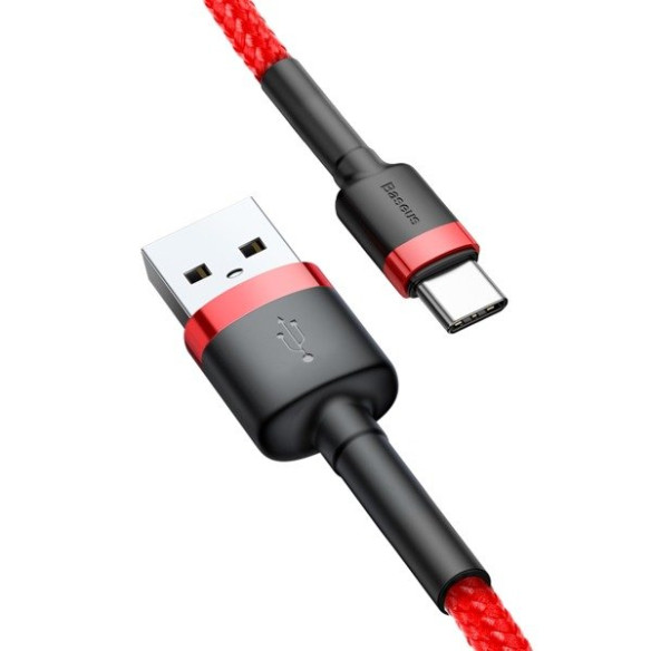 Baseus Cafule Cable | Kabel nylonowy USB USB-C Type-C Quick Charge 3.0 2A 200cm
