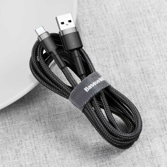 Baseus Cafule Cable | Kabel nylonowy USB USB-C Type-C Quick Charge 3.0 2A 200cm 