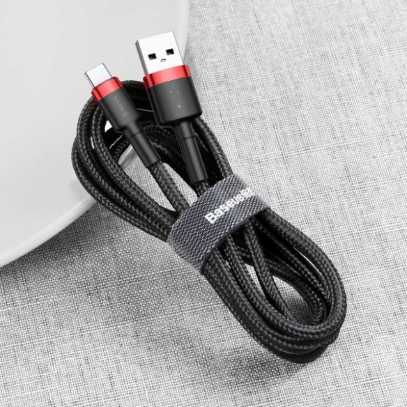 Baseus Cafule Cable | Kabel nylonowy USB USB-C Type-C Quick Charge 3.0 2A 200cm