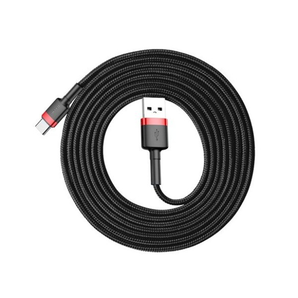 Baseus Cafule Cable | Kabel nylonowy USB USB-C Type-C Quick Charge 3.0 2A 200cm