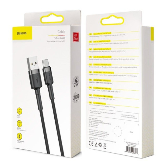 Baseus Cafule | Wzmocniony kabel USB USB-C Type-C Quick Charge 2A 3m 