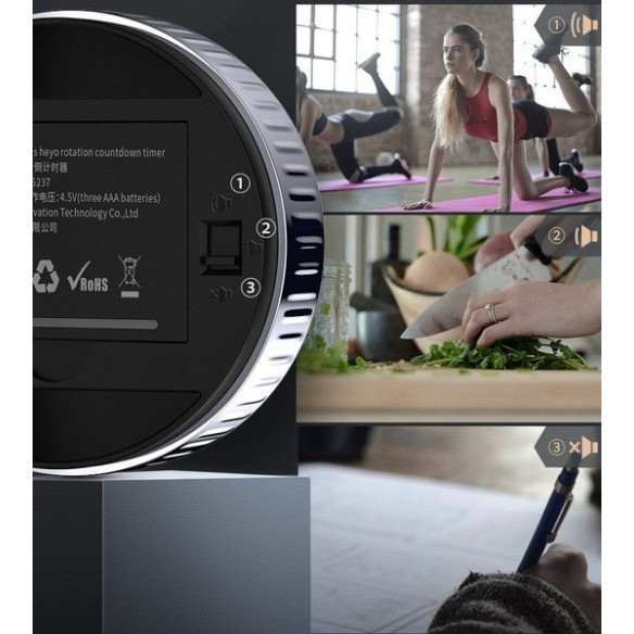 Baseus Heyo Rotation | Stoper kuchenny minutnik timer cyfrowy magnetyczny 