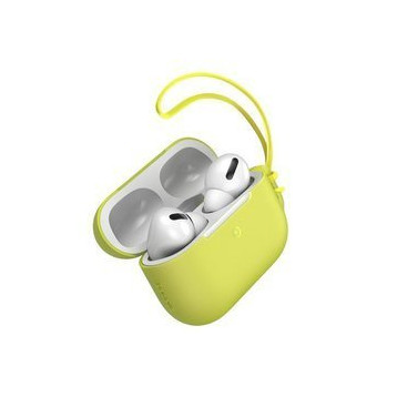 Baseus Let''s go | Silikonowa obudowa etui case do Apple Air Pods | żółty