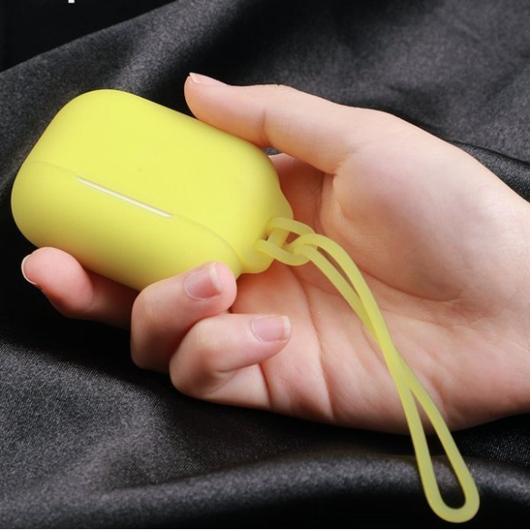 Baseus Let''s go | Silikonowa obudowa etui case do Apple Air Pods | żółty