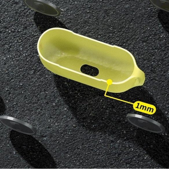 Baseus Let''s go | Silikonowa obudowa etui case do Apple Air Pods | żółty