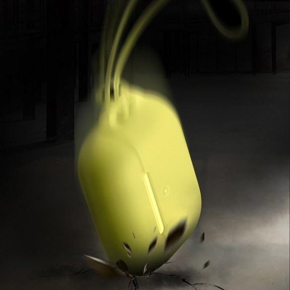 Baseus Let''s go | Silikonowa obudowa etui case do Apple Air Pods | żółty