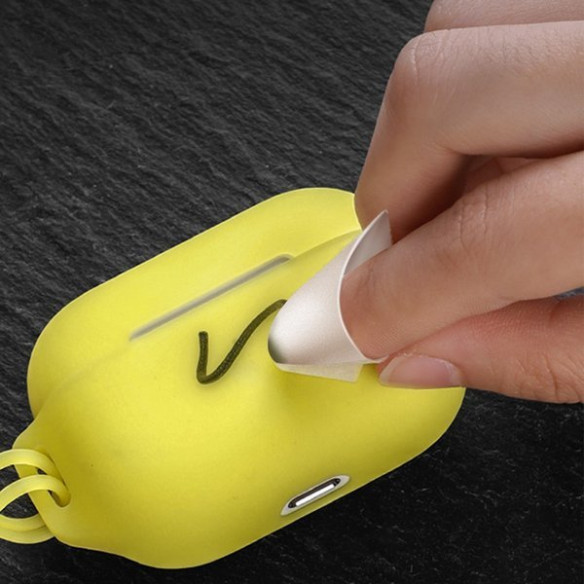 Baseus Let''s go | Silikonowa obudowa etui case do Apple Air Pods | żółty