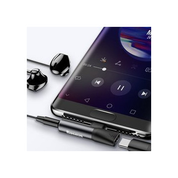 Baseus L41 | Adapter USB-C - Mini Jack 3.5mm / USB-C przejściówka audio do słuchawek