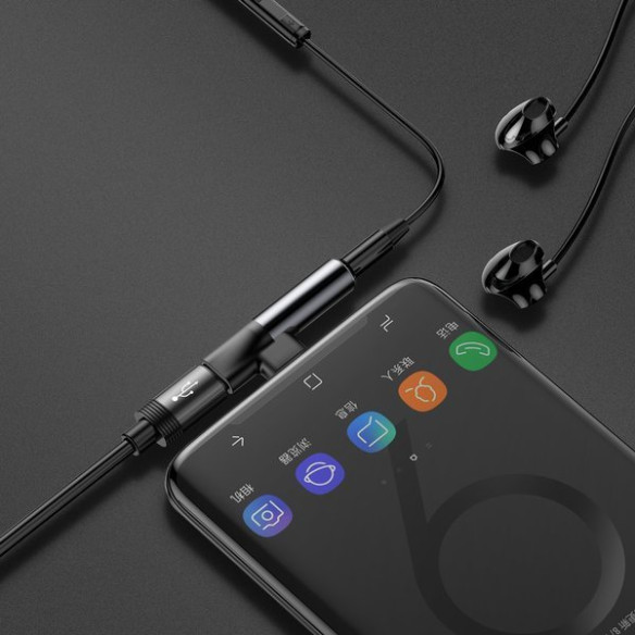 Baseus L41 | Adapter USB-C - Mini Jack 3.5mm / USB-C przejściówka audio do słuchawek