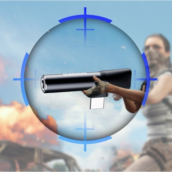 Baseus L41 | Adapter USB-C - Mini Jack 3.5mm / USB-C przejściówka audio do słuchawek