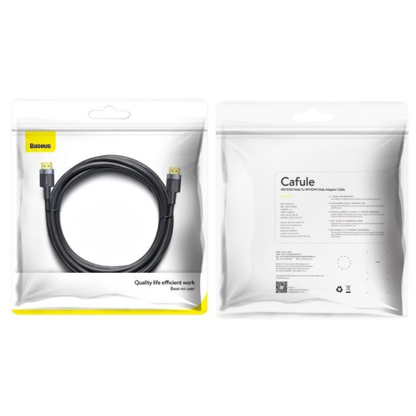 Baseus Cafule | Kabel przewód HDMI - HDMI 4K60Hz FULL HD 3m