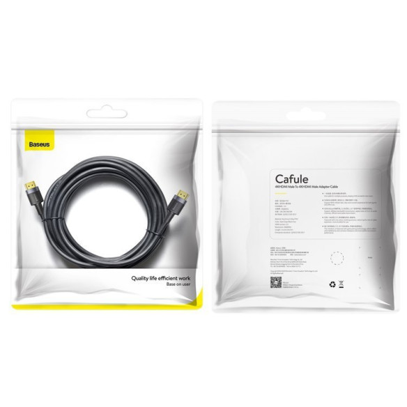 Baseus Cafule | Kabel przewód HDMI - HDMI 4K60Hz 18Gb/s FULL HD 5m