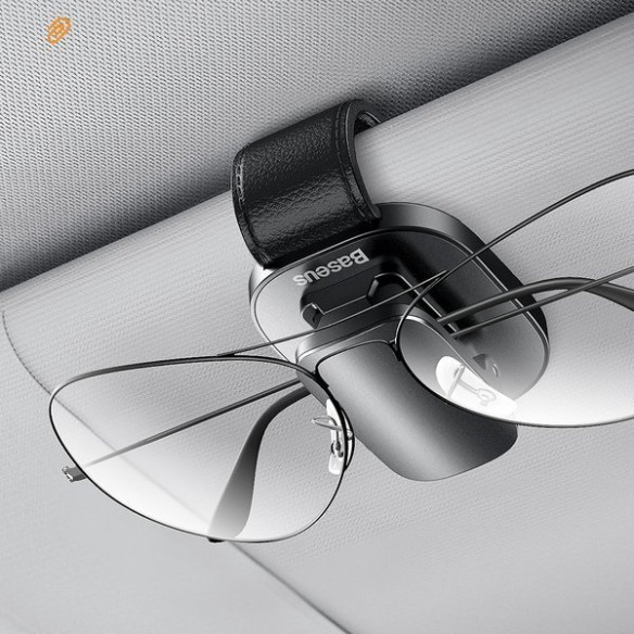 Baseus Platinum Vehicle | Klips wieszak uchwyt samochodowy na okulary dokumenty 