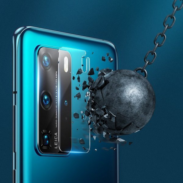 Baseus Gem Lens - Folia hartowana na obiektyw aparatu 2 sztuki do Huawei P40 EOL