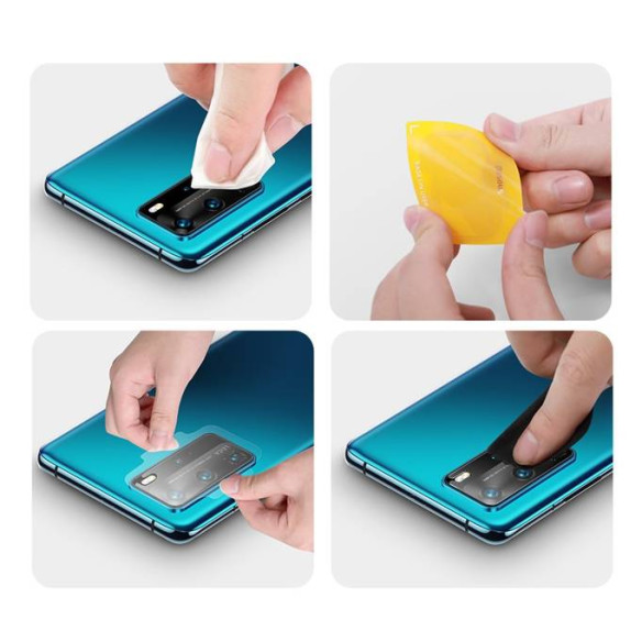 Baseus Gem Lens - Folia hartowana na obiektyw aparatu 2 sztuki do Huawei P40 EOL