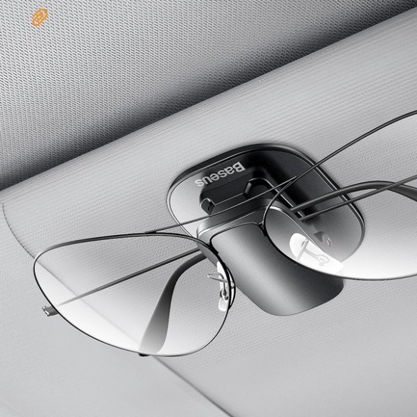 Baseus Platinum Vehicle | Klips wieszak uchwyt samochodowy na okulary dokumenty 