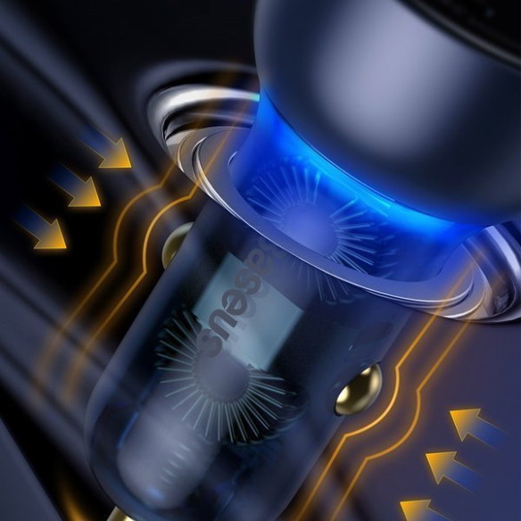 Baseus Particular | Ładowarka samochodowa 65W Quick Charge 4.0+ Power Delivery 3.0 Huawei SCP 5A 2xUSB 