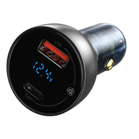 Baseus Particular | Ładowarka samochodowa 65W Quick Charge 4.0+ Power Delivery 3.0 Huawei SCP 5A 2xUSB 