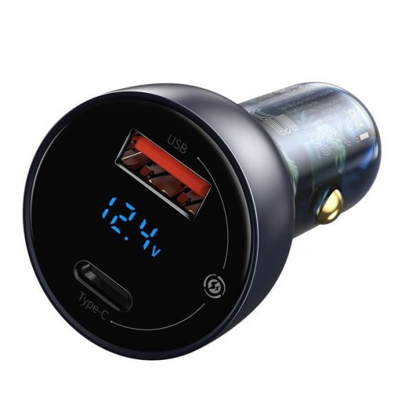 Baseus Particular | Zestaw Ładowarka samochodowa 65W QC 4.0+ PD 3.0 Huawei SCP 5A + kabel USB-C 