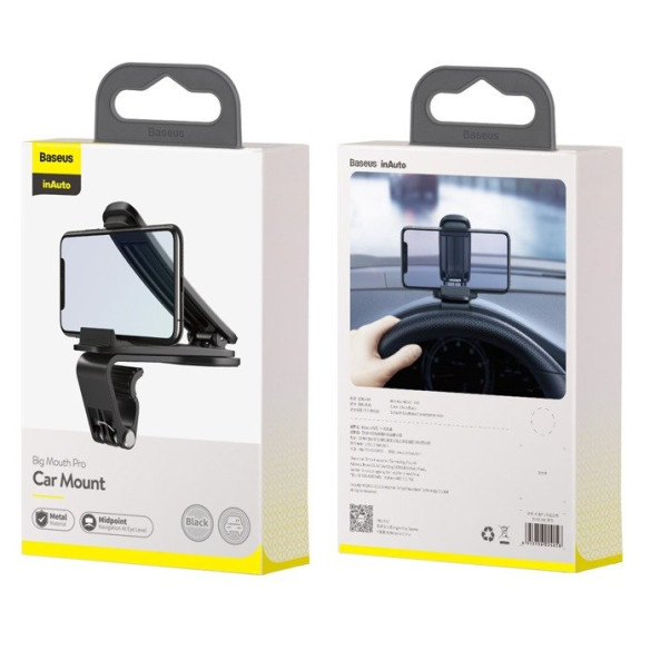 Baseus Mouth Car Pro | Uchwyt samochodowy na deskę GPS