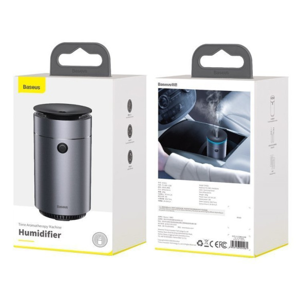 Baseus Time Aromaterapy | Nawilżacz powietrza aromatyzer do samochodu domu USB LED 