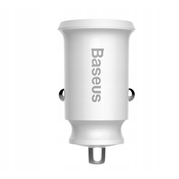 Baseus Grain | Mini ładowarka samochodowa 2x USB-A 3.1A