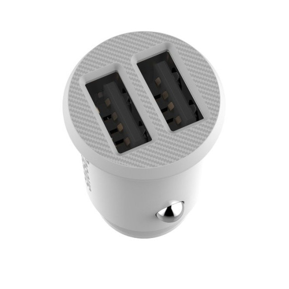 Baseus Grain | Mini ładowarka samochodowa 2x USB-A 3.1A