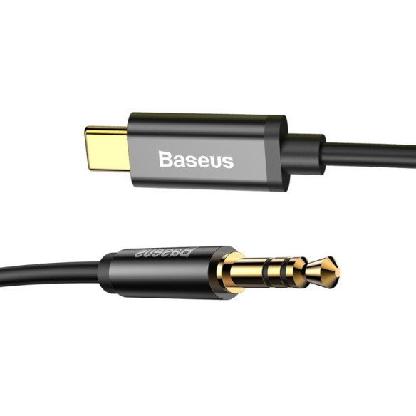Baseus Yiven M01 | Pozłacany kabel audio AUX przejściówka z Type-C USB-C do Mini Jack 3.5 120cm 