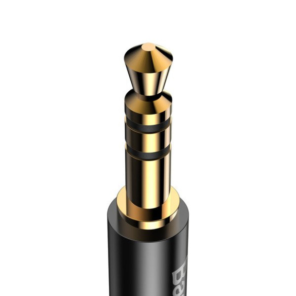 Baseus Yiven M01 | Pozłacany kabel audio AUX przejściówka z Type-C USB-C do Mini Jack 3.5 120cm 