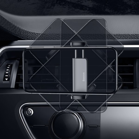 Baseus Steel Cannon | Uchwyt samochodowy na kratkę do telefonu