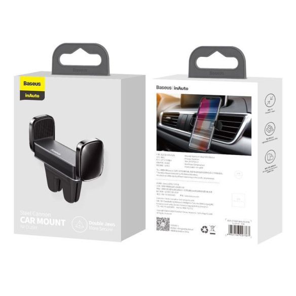 Baseus Steel Cannon | Uchwyt samochodowy na kratkę do telefonu