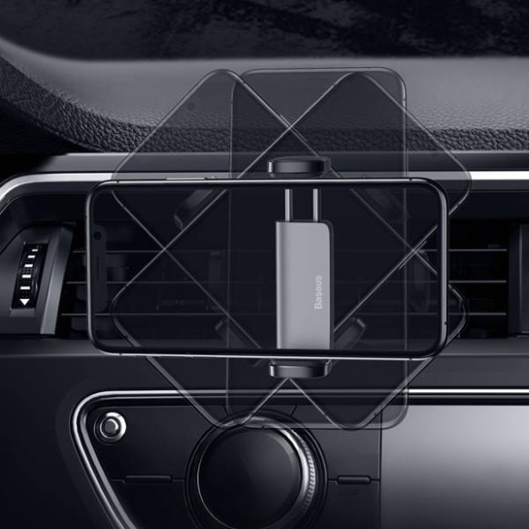 Baseus Steel Cannon | Uchwyt samochodowy na kratkę do telefonu