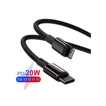 Baseus Tungsten Gold | Kabel USB-C - Lightning do iPhone Power Delivery 20W 18W 2m