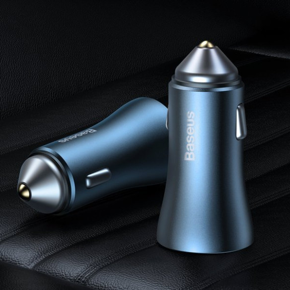 Baseus Golden Pro | Ładowarka samochodowa USB USB-C Power Delivery QC 4.0 40W