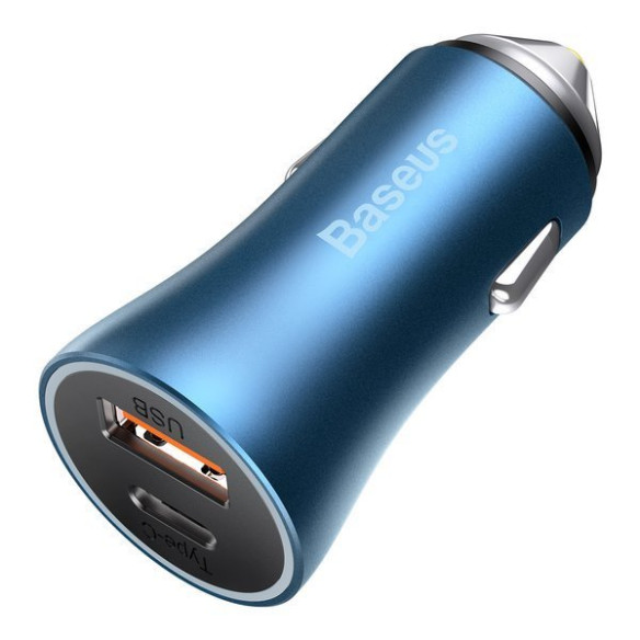 Baseus Golden Pro | Ładowarka samochodowa USB USB-C Power Delivery QC 4.0 40W