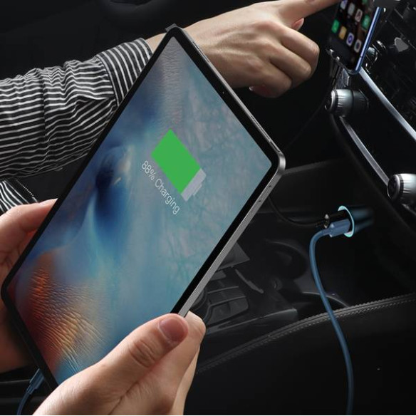 Baseus Golden Pro | Ładowarka samochodowa USB USB-C Power Delivery QC 4.0 40W