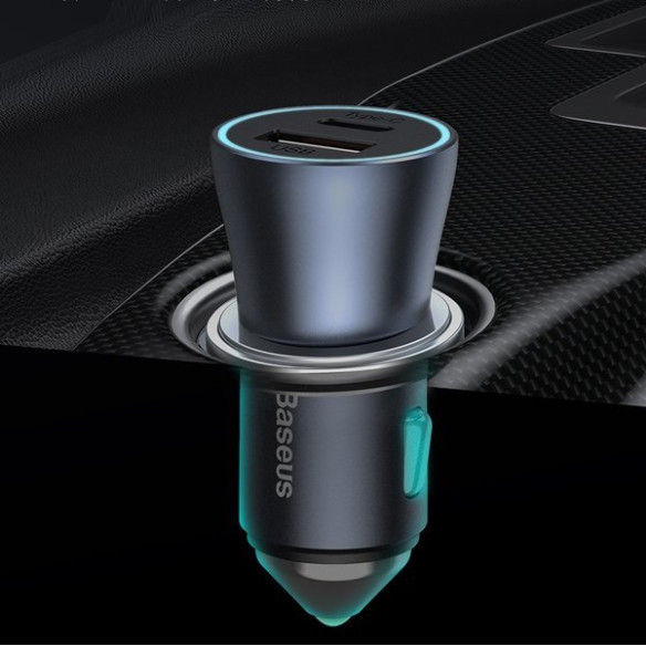 Baseus Golden Pro | Ładowarka samochodowa USB USB-C Power Delivery QC 4.0 40W