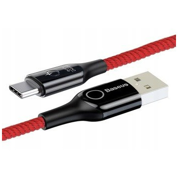 Baseus C-Shaped Light |  Kabel USB - Type-C USB-C 3A Quick Charge 3.0 100cm z diodą LED EOL
