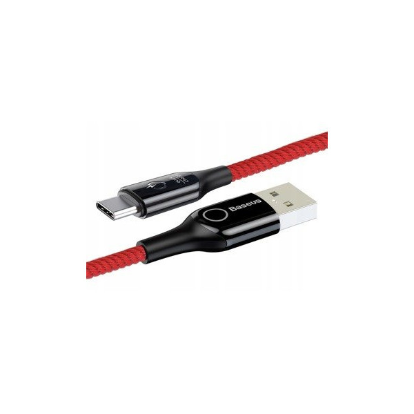 Baseus C-Shaped Light |  Kabel USB - Type-C USB-C 3A Quick Charge 3.0 100cm z diodą LED EOL