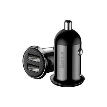 Baseus Grain Pro | Ładowarka samochodowa 2x USB 4.8A 24W