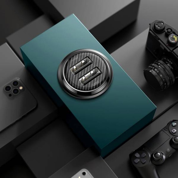 Baseus Grain Pro | Ładowarka samochodowa 2x USB 4.8A 24W