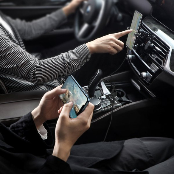 Baseus Grain Pro | Ładowarka samochodowa 2x USB 4.8A 24W