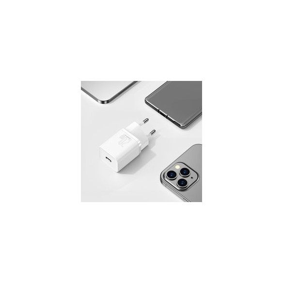 Baseus Super Si | Ładowarka sieciowa USB-C Type-C PD QC3.0 20W