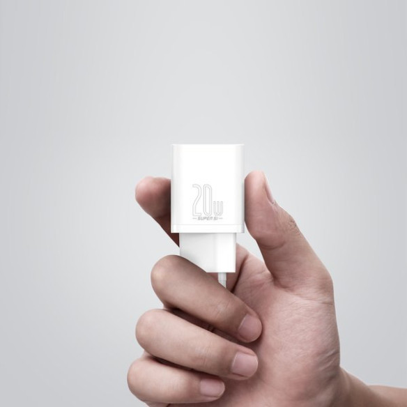 Baseus Super Si | Ładowarka sieciowa USB-C Type-C PD QC3.0 20W